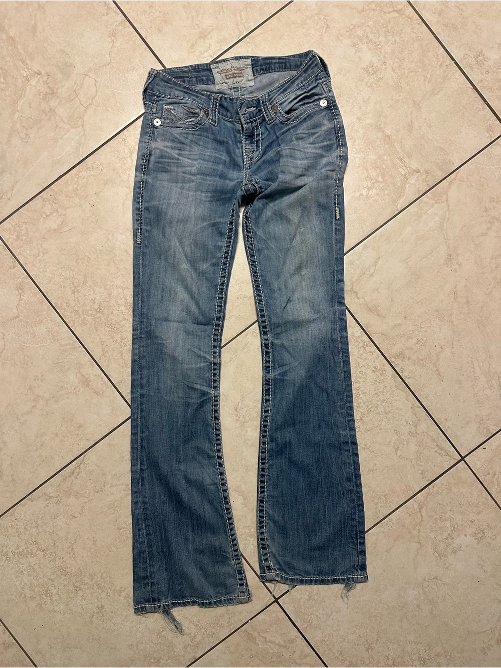 Big Star Women's Liv Light Blue Flared Jeans 25L
